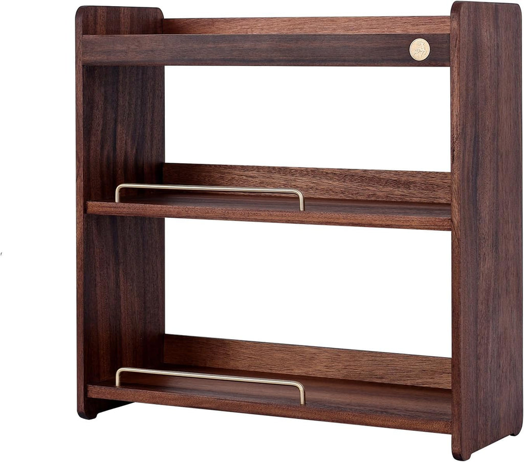 Coffee Mug Holder Wooden Cup Rack Mug Display Shelf Coffee Cup Holder for Countertop With 6 Mug Cups 3 Tier Wood Coffee Mugs Holder for Kitchen Coffee Cup Storage