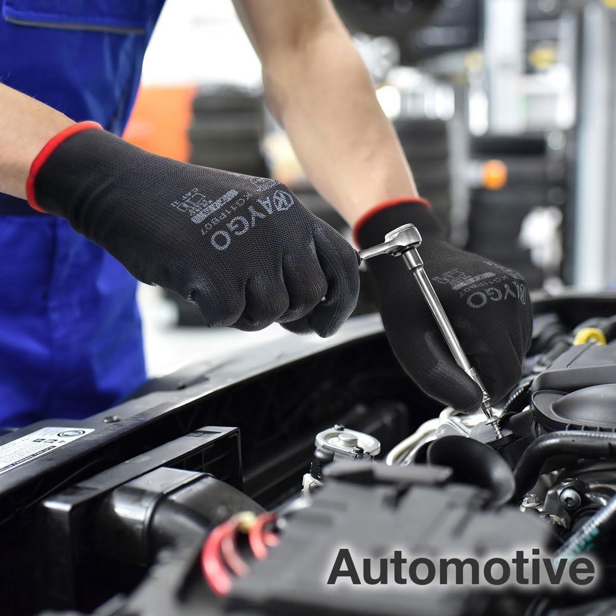 Safety Work Gloves for Men and Women PU Coated, 60 Pairs Seamless Knit Glove with Thin Polyurethane Coated Smooth Grip on Palm&Fingers, Ideal for General Light Duty Work, KG11PB Green,M