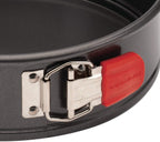 Rachael Ray Oven Lovin' Nonstick Bakeware Springform Baking Pan With Grips / Nonstick Springform Cake Pan With Grips / Nonstick Cheesecake Pan With Grips, Round - 9 Inch, Gray