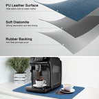 Coffee Mat 12''x19'', Dish Drying Mats for Kitchen Counter Absorbent Hide Stain Bar Mat Coffee Bar Accessories Anti Spill Mat Rubber Backed Fit Under Coffee Maker Espresso Machine Dish Rack (Blue)
