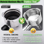 51mm Portafilter for CASABREWS 3700/CM5418, Dual Spout Espresso Handle with Siam Rosewood Grip & 304 Stainless Steel Basket