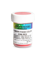 Chefmaster Red Dry Powder Candy Color | Vibrant Shades | Chocolate, Macarons, Fondant | Decorating | Professional-Grade Dye | Easy-to-Use | Manufactured in USA | 3 grams