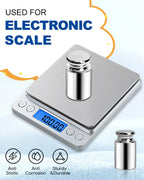 UCEC Calibration Weights for Digital Scale, 100g Gram Weights, Precision Stainless Steel Balance Scale Calibration Weight for Lab Educational Science