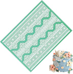 GROWTAIL Lace Molds Silicone,Cake Fondant Embossing Mat,Lace Molds for Cake Decorating Edible Lace