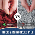 Arotive Luxury Chenille Bathroom Rug Mat, Extra Soft Thick Absorbent Shaggy Bath Rugs, Non-Slip Machine Wash Dry, Plush Bath Mats for Bathroom, Shower and Tub, 30x20, Red