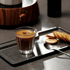 MHW-3BOMBER Coffee Glasses Set of 6 Drinking Glasses 8.1OZ Latte Glasses for Espresso, Whiskey, Vodka, Spirits & Liquors G6193-OS