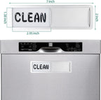 Dishwasher Magnet Clean Dirty Sign，Clean and Dirty Dishwasher Sign，Clean Dirty Magnet for Dishwasher，Dishwasher Clean Dirty Sign,Works for All Dishwashers，Dishwasher Accessories（Silver）