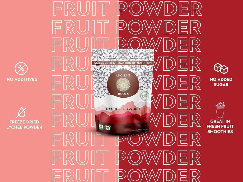 Ancient Roots Lychee Fruit Powder - All-Natural Fruit Powder, Filled with Antioxidants, 75 Servings (10.5 ounces)