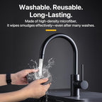 MAGEASY Microfiber Cleaning Cloth for Screens of Laptops, Notebooks, Tablets, TV, Monitors and Smartphones - Premium Polishing Cloth