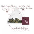 OOTINE, Formosa Pearl Taiwan Oolong Tea Bags (12 Sachets) | Roasted Nutty Notes | Hand-Picked Quality Whole Leaves in Plant-Based Sachets | Caffeine Alternative, Daily Antioxidant Support | Multiple Infusions