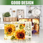 Sunflower Large Dish Drying Mats For Kitchen Counter Microfiber Kitchen Drying Mat XL Draining Pad Absorbent Quick Drying Dish Mat 18x24 Inch