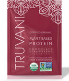 Truvani Vegan Pea Protein Powder | Chocolate Strawberry | 20g Organic Plant Based Protein | 1 Serving | Keto | Gluten & Dairy Free | Low Carb | No Added Sugar