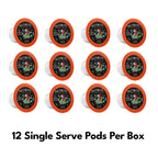 Bones Coffee Company Frog's Breath, Chocolate Mole Flavored Coffee Pods, Low Acid Medium Roast Single-Serve Bones Cups for K-Cups Brewers Coffee Maker from The Nightmare Before Christmas, 12 Count