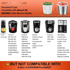 RETHONE Reusable K Cups and Coffee Pods, Stainless Steel K Cups Compatible with Keurig 2.0 and 1.0 Coffee Makers machine BPA-Free Refillable Coffee Filters (1)
