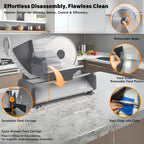 Meat Slicer, Electric Meat Slicer Machine for Home with 2 Removable 7.5'' Blades ETL Certified, Adjustable Thickness Deli Food Slicer-Meat Cutter Machine for Bread Cheese (180W Meat Silcer)