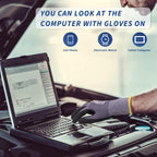 Work Gloves MicroFoam Nitrile Coated-6 Pairs,Endurance Seamless Knit Nylon,Dots on palm,Tacky Dot Grip Gloves