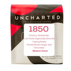 Uncharted Coffee 1850 Guatemala Whole Bean – Organic Single-Origin Medium Roast, Direct Trade, Balanced Flavor with Cocoa & Citrus Notes, Fresh Roasted, 9 oz Bag