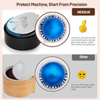 Nessus Reusable Kit for Nespresso Pods Vertuo, Reuse Old Coffee Pods for Nespresso Vertuo: 100 Pcs Aluminum Foil Seal Lid, Holder, Brush, Refillable Vertuo Plus Next Capsule Machine