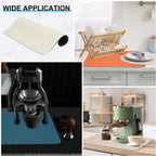 uxcell Silicone Mats for Kitchen Counter, 15.7" x 11.8" Non-Slip Countertop Protector Mat Heat Resistant Coffee Mat Waterproof Table Placemat, Beige