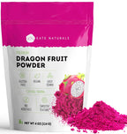 Kate Naturals Dragon Fruit Powder for Baking & Drinks (4oz). Vegan, Gluten Free Dried Pink Pitaya Powder for Dragonfruit Syrup, Smoothies & Food Coloring
