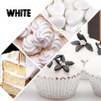 Food Coloring Liquid - Vibrant Color Food Coloring for Cake Decorating, Baking, Easter Egg, Icing - Tasteless Food Color Dye for Fondant, Cooking, Slime, Airbrush (White, 8 Fl.oz)