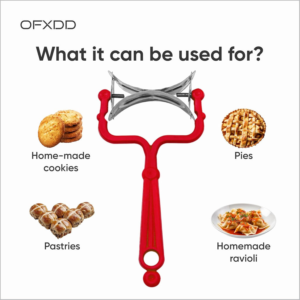 Rolling Dough Cutter - Round Baking Cutter Roller - Circle Cookie Cutters