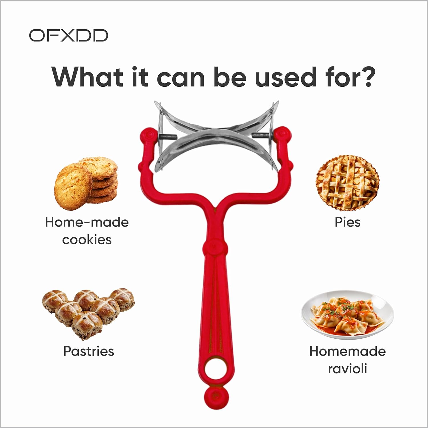 Rolling Dough Cutter - Round Baking Cutter Roller - Circle Cookie Cutters