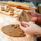 Wooden Cookie Biscuit Mold, 3D Baking Mold, Embossing Craft Decorating Baking Tool, Suitable for Halloween Thanksgiving Christmas Kitchen DIY (Love D 10 * 10 * 2)