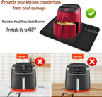 Heat Resistant Mats for Countertop,25.59''x15.75''-Hot Pad for Kitchen Countertop Protector,Silicone Air Fryer Mat with Griddle Tools Mat for Compatible with Ninja,Microwave Oven,Coffee Maker