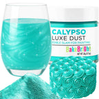 Bulk (20g) Luster Dust Edible Cake Decorations, Teal Edible Dust for Cake Edible Luster Dust for Cupcake Decorations, Cake Drip, Teal Edible Paint for Cakes, Edible Shimmer Dust for Drinks