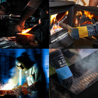 TICONN Welding Gloves, 1000°F Heat-Resistant Fireproof Leather Gloves for Welders, Stick, Forge, Mig, Tig, BBQ, Baking, Oven