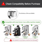 51mm Bottomless Portafilter Compatible for CASABREWS Espresso Machine CM5418, 3700 Series, Mr. Coffee Espresso and Cappuccino Machine, with Stainless Steel Double Shot Capacity Cup Filter Basket