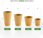 Restaurantware 16 Ounce Ripple Wall Disposable Coffee Cups, 500 Insulated Kraft Paper Tumblerss with Rolled Rim Design, Lids Sold Separately for Hot Drinks like Tea, Hot Chocolate and More