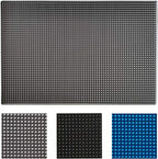 17.7" x 11.8" Rubber Bar Mats, Non-Slip and Anti-Spill Non-Toxic Soft Rubber Mats, Coffee Bars, Bars, Restaurants and Barbers Service Mats, Gray, 1Pack