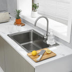 Silicone Bathroom Soap Dishes with Drain Spout-Bathroom and Kitchen Sink Organizer,Sponge Holder,Dish Soap Tray,Perfect for Dispenser,Scrubber,Bottle,Cup on Sink or Counter-White 4.9"×3.2"