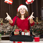 Large Halloween Wooden Snack Trays with Strap 22.8 x 15.8 x 5.9 Inch Movie Night Snack Trays Usherette Vendor Tray Popcorn Carrier Party Tray for 20's Theme Party Carnival Costume Supplies