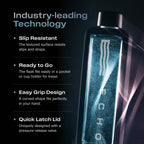 Echo Flask Hydrogen Water Bottle - Active Hydration Solution with Water Intake Tracking & LCD Touch Screen - Compact & Convenient - Transparent Hydrogen Flask - 12 oz