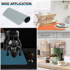 uxcell Silicone Mats for Kitchen Counter, 23.6" x 15.7" Non-Slip Countertop Protector Mat Heat Resistant Coffee Mat Waterproof Table Placemat, Gray