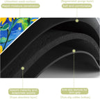 Kitchen Mat Oil Painting Sunflowers Dish Drying Mat 16"x24" Bsorbent Coffee Maker Mat for Sink Dishes or Under Rack Kitchen Counter Accessories Absorbent Hide Stain Rubber Backed Dish Drying Pad