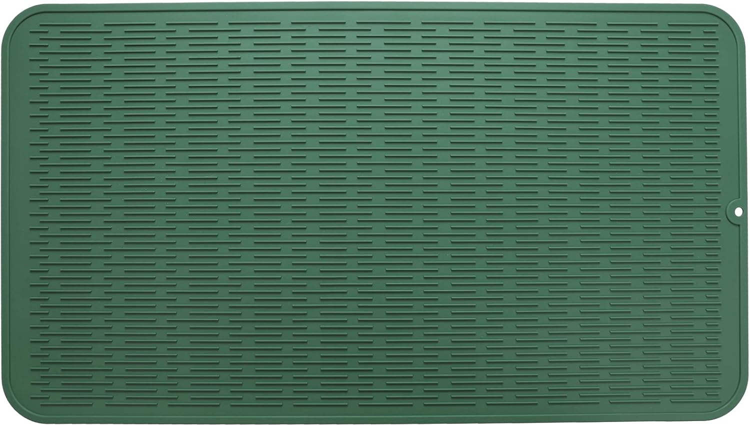 Silicone Dish Drying Mat for Multiple Usage,Easy clean,Eco-friendly,Heat-resistant Silicone Mat for Kitchen Counter or Sink,Refrigerator or Drawer Liner Green 4XL 32 inches x 18 inches