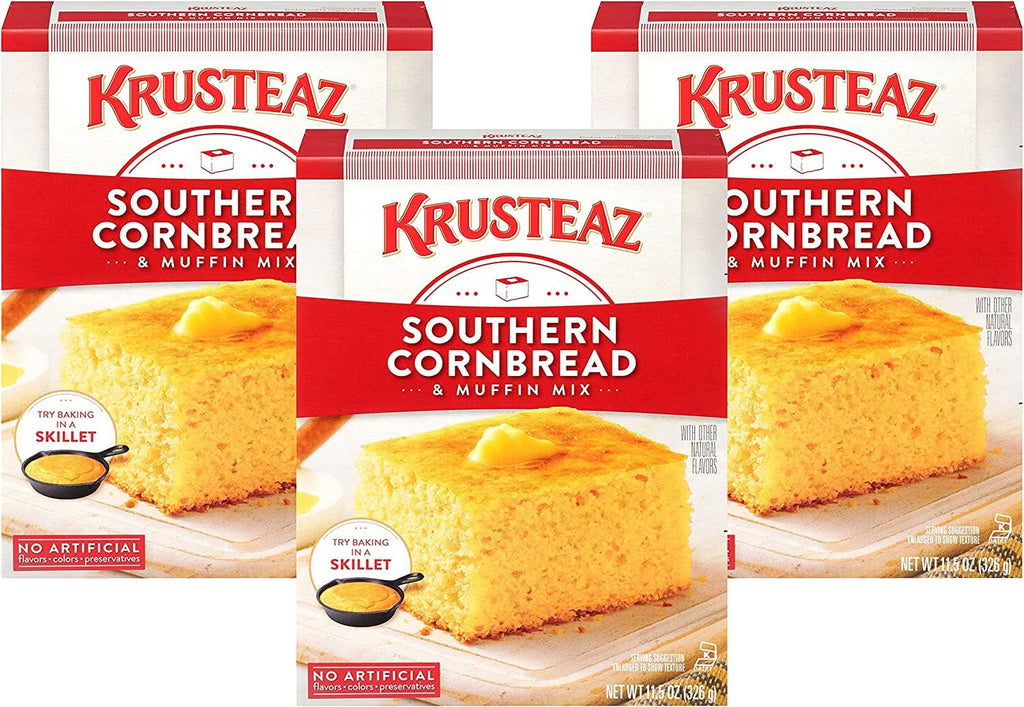 Krusteaz Southern Cornbread & Muffin Mix 11.5 Ounce (Pack of 3)