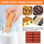 Granola Bar Molds, 8 Cavity Rectangle Granola Bar Silicone Mold for Energy Bars, Cereal, Protein, Brownie, Chocolate & Candy Molds(2 Pcs)