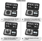 MAXUS Digital Milligram Scale 50g/0.001g with Calibration Weight, Reloading Scale with Powder Trickler Accessories