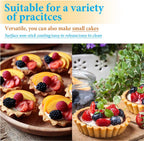 20 Packs Cupcake Mold, 3.8inch Stainless Steel Mini Pie Tartlet Cupcake Cake Muffin Mold Tin Pan Baking Tool