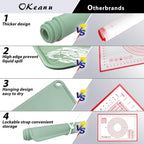 28"X20" Silicone Baking Mat Extra Large Non-stick Pastry Mat with High Edge, Dough Rolling Board for Pastry, Macarons, Pies, Bread, Cookies, Pizza, Fondant, Pasta, Food Grade Silicone Baking Supplies