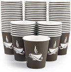 LITOPAK 270 Pack 10 oz Paper Cups, Brown Disposable Hot Coffee Cups for Party, Picnic, Travel, and Events