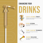 Jimoco® Syrup Pump Dispenser + Torani® Hazelnut Syrup, 25.4 oz - Coffee Syrup Pump & Flavoring Bundle