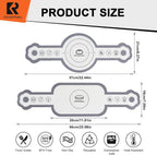 Cook's Aid 2 Pcs Silicone Bread Sling for Dutch Oven, Non-Stick Bread Baking Mat Set, Reusable Sourdough Bread Sling with Long Handles for Easier Transfer for Dough