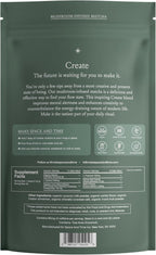 SPACE AND TIME Create - Mushroom Matcha Tea - 20 Cups of Creativity, Energy & Enhanced Mood - Organic Matcha Powder with Lions Mane, L-Theanine & Saffron