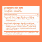 Further Food Best Turmeric Golden Milk Organic Turmeric Powder, Cinnamon, Ginger & Black Pepper Maximum Absorption Joint Health, Gut Health, Sugar-Free, Vegan, Keto (6.35 oz)